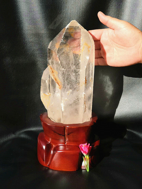 天然白水晶柱 （原石标本）320*100净高260mm4.94kg 净重4.09kg