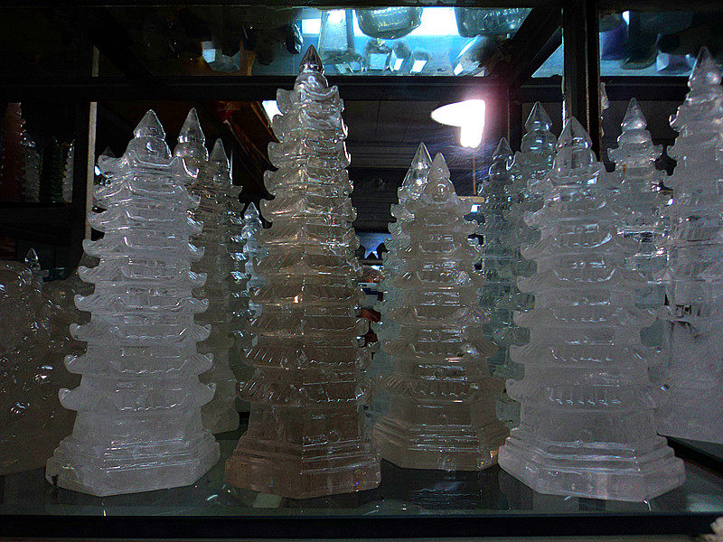 中国水晶矿石天然白水晶文昌塔 摆件 20-38cm30公分的价格