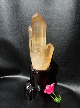 中国水天然白水晶簇 白水晶柱（原石）270*80MM1.05kg 净高190mm