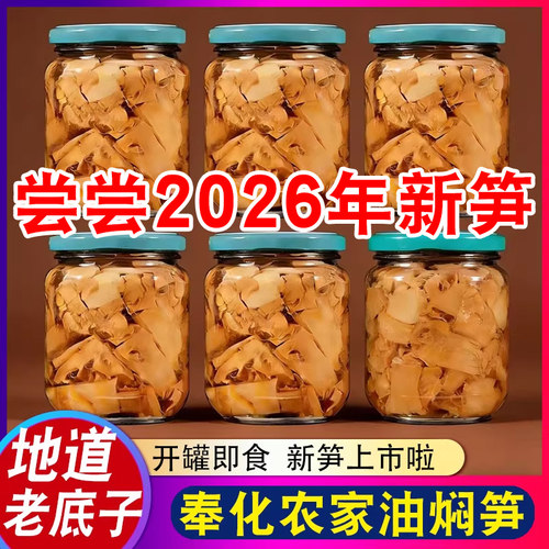 宁波奉化油焖笋烤竹笋即食下饭菜
