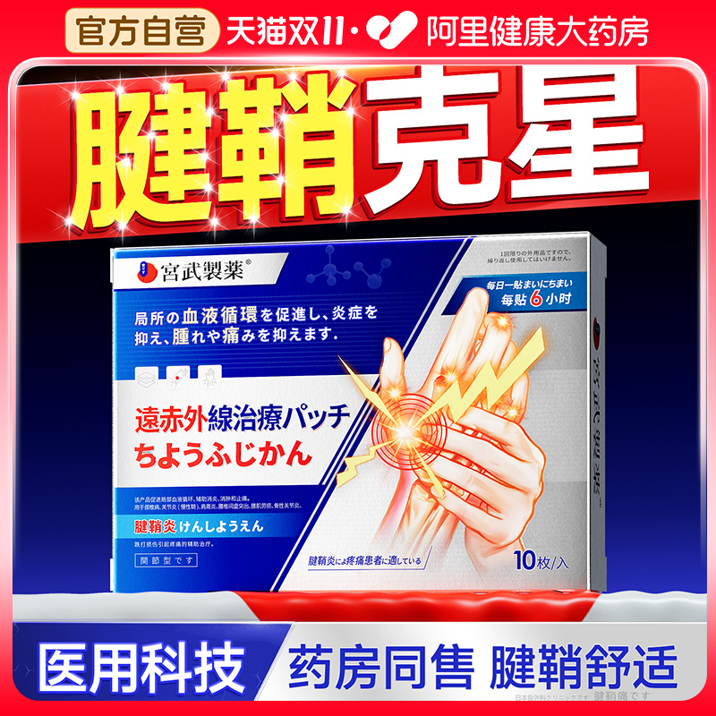 腱鞘炎治疗凝胶关节疼痛贴大拇指护套贴止疼膏热敷药膏官方旗舰店