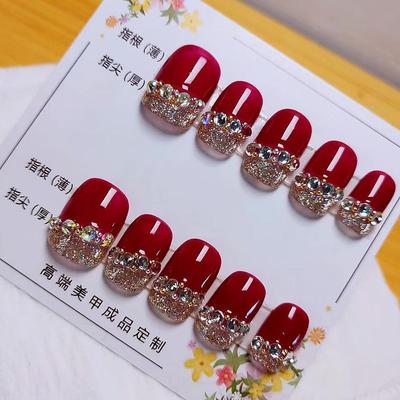 手工制作光疗穿戴美甲假指甲贴片