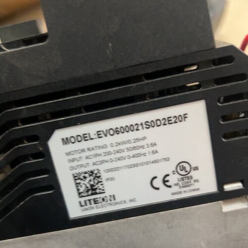 议价光宝变频器EVO600021S0D2E20F，0.2KW/2