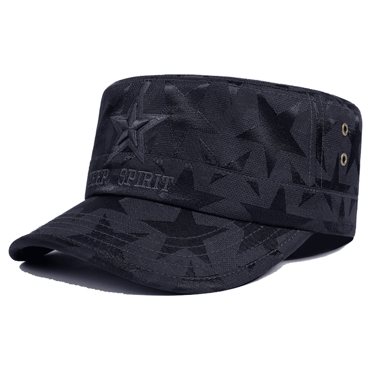 jeep spirit迷彩大头帽子鸭舌帽男户外休闲平顶帽防晒户外大檐帽