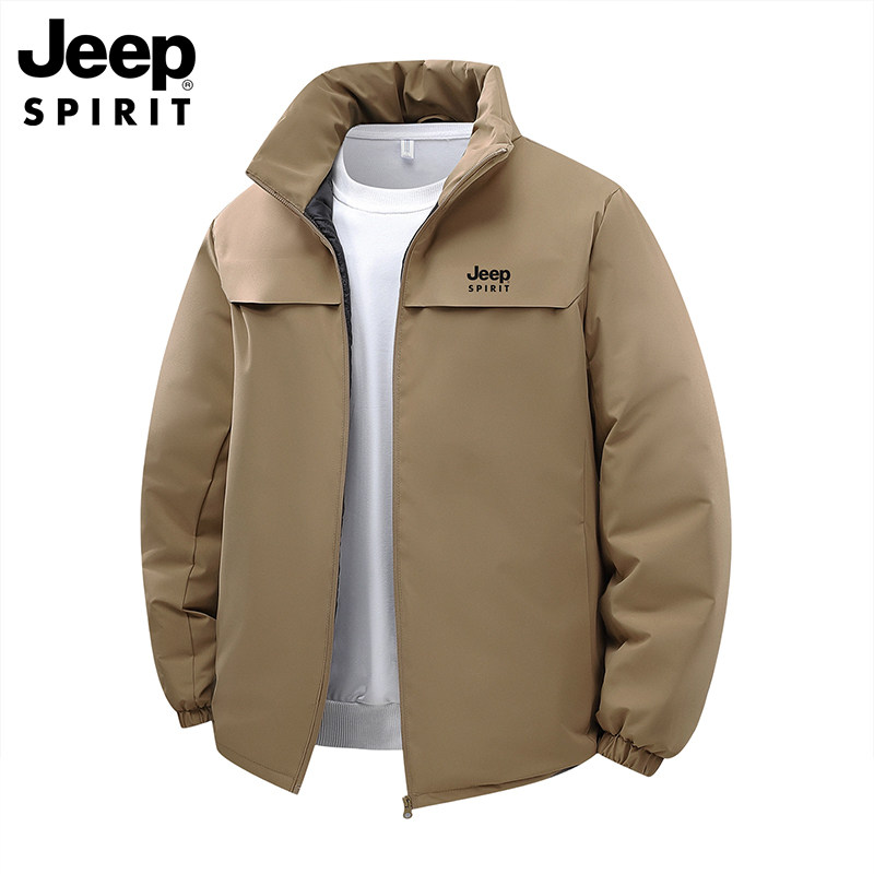 JEEPSPIRIT吉普男士棉服外套上衣男装秋冬新款中青年大码加厚棉衣