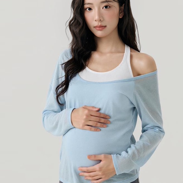 瑜伽服女套装孕妇大码叠穿两件套透气长袖罩衫普拉提胸垫运动背心