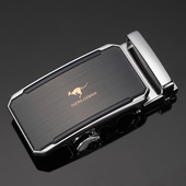 腰带卡扣头皮带配件3.5cm卡槽自动头男士 皮带头男自动扣头 合金裤