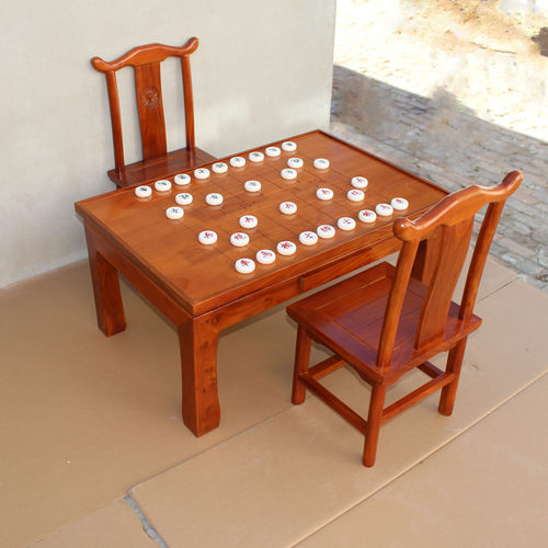 实木双面两用多功能棋艺桌