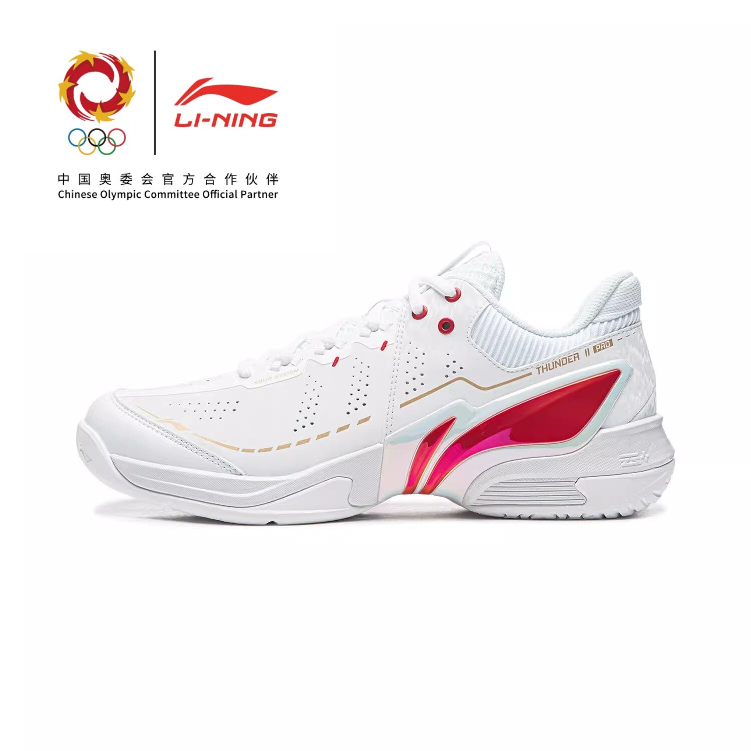 李宁雷霆2pro羽毛球鞋碳板锋袭止滑男女款专业比赛运动鞋AYAW001