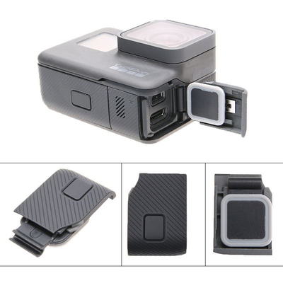 适用Gopro6/5防水侧盖充电盖USB数据盖子HDMI盖外置相机配件户外