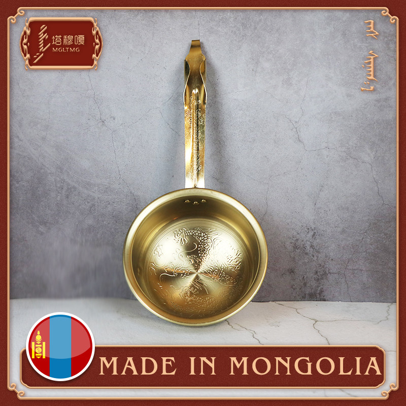 蒙古进口铜瓢塔穆嘎龙纹民族铜合金精品制作水瓢大汤勺熬奶茶铜勺,特色手工艺,其他特色工艺品,淘宝优惠券,粉丝福利购,淘宝优惠卷