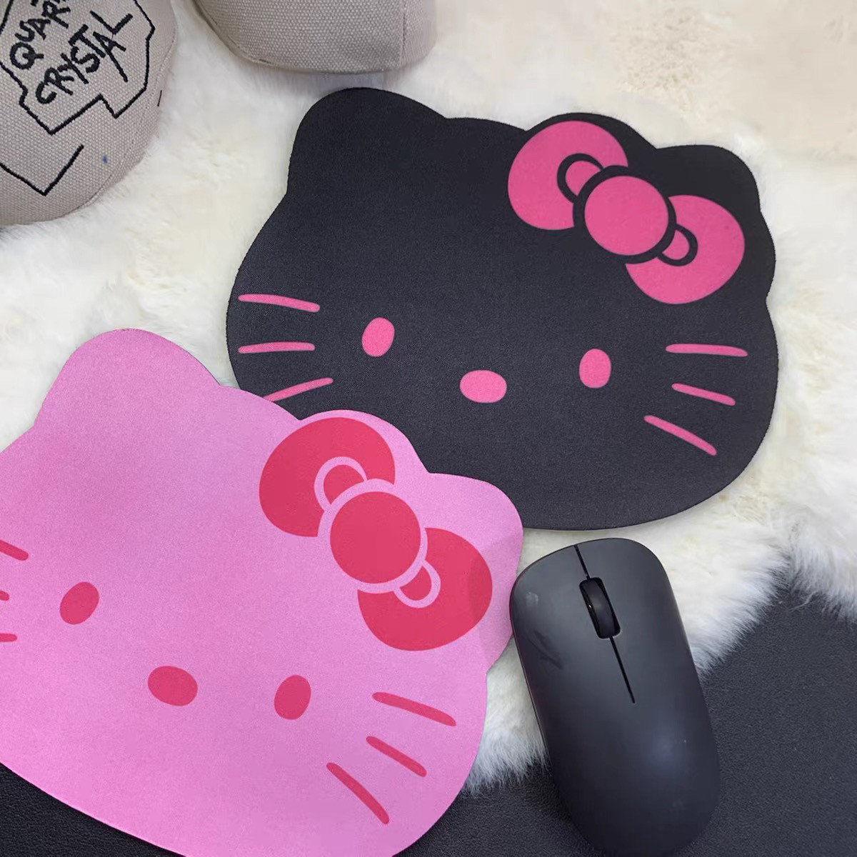 可爱卡通hello kitty鼠标垫/贴/腕垫