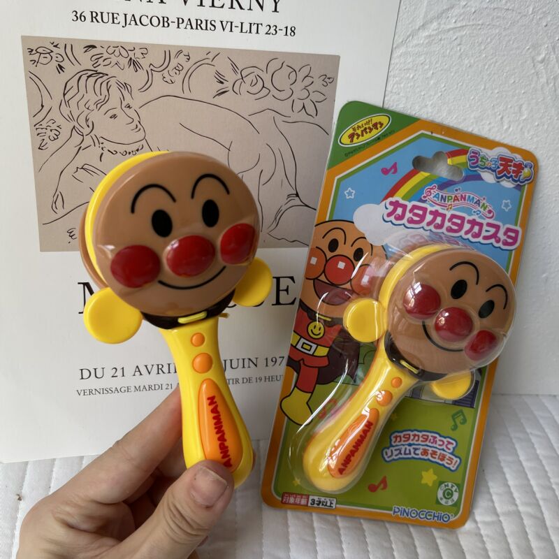 出口日本面包超人拍板拨浪鼓益智玩具