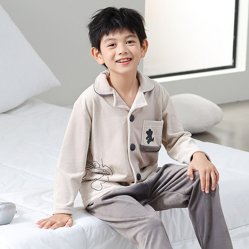 休闲时尚海岛绒冬短绒薄绒家居服