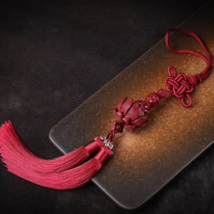 高含量朱砂佛在心中车挂紫金砂莲花家居办公车载挂件 假一罚十