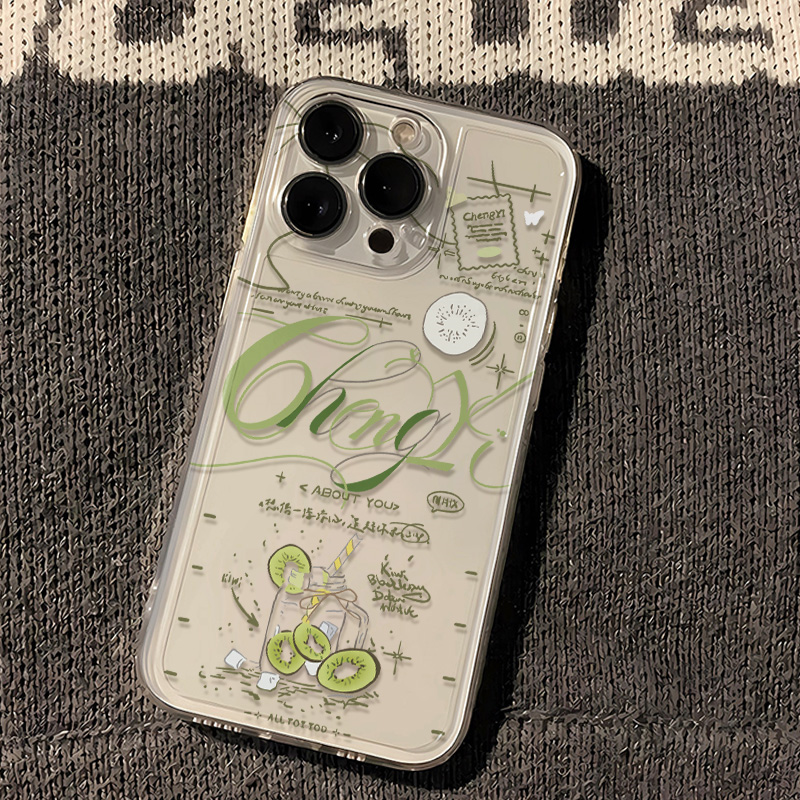 iPhone17ProMax手机壳16成毅猕猴桃周边Nova14适用ins风IQOO12透明软15PLUS创意OPPOA6PRO苹果13红米k80Ultra
