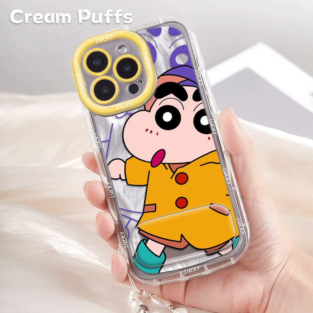 VIVOX300镜子支架适用iPhone15ProMax可爱带挂绳16plus雨衣小新12苹果17少女心手机壳软13羽纱泡芙Nova14卡通