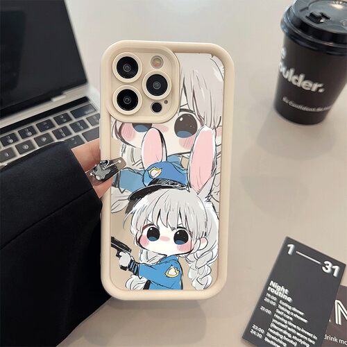iPhone14卡通朱迪兔子警官15PLUS适用12少女心VIVOX300PRO糖果16ProMax软手机壳华为Nova13苹果17可爱荣耀500