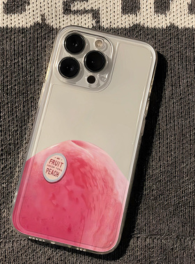 水蜜桃S20苹果13ProMax透明软K80手机壳小米15适用iPhone16E简约NOTE14ProPlus创意NOVA12日韩ins风VIVOY300T