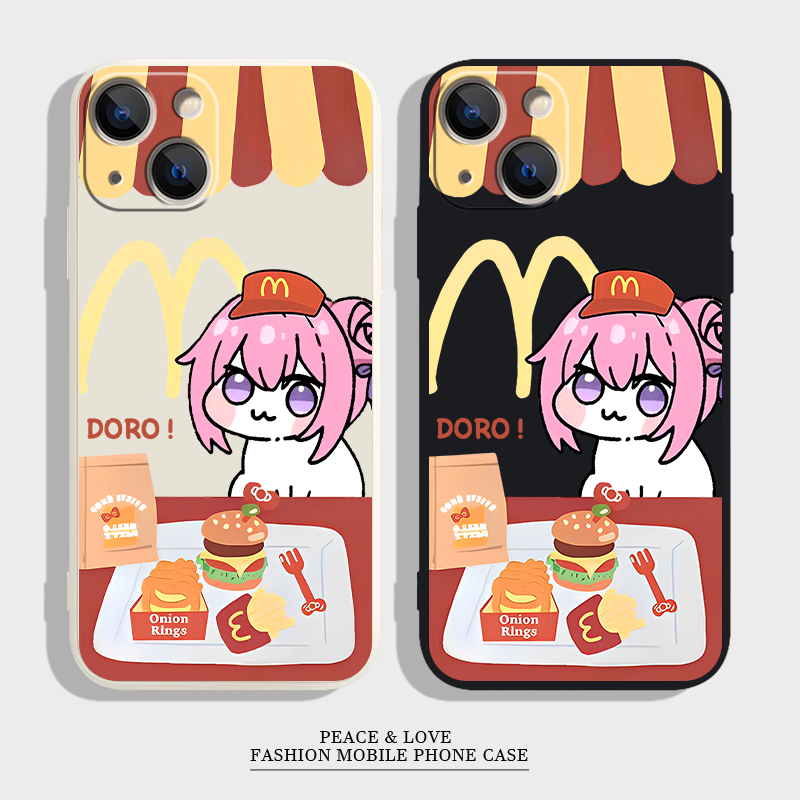 OPPOFindx8pro可爱苹果17Air1615plus适用iPhone1413皱眉桃乐丝手机壳12ProMax软真我NEO7TURBO卡通VIVOX100S