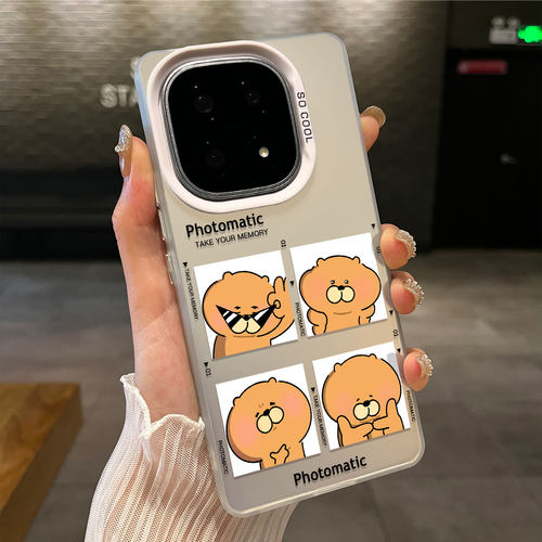 适用苹果13iPhone15p创意12promax彩银硬适用14PLUS淑熊撕拉片适用华为NOVA16适用小米17ULTRA适用红米NOTE17
