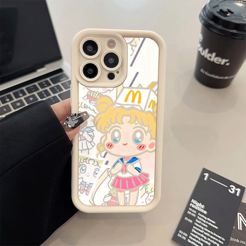 苹果17创意iPhone15卡通OPPOFINDX9PRO手机壳软M记美少女战士16plus可爱13糖果12适用14ProMax少女心VIVOY500