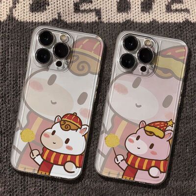 手机壳卡通17ProMax软适用Nova13新款x200s苹果15围巾小马iPhone14透明16PLUS情侣12荣耀Magic8可爱IQOONEO11