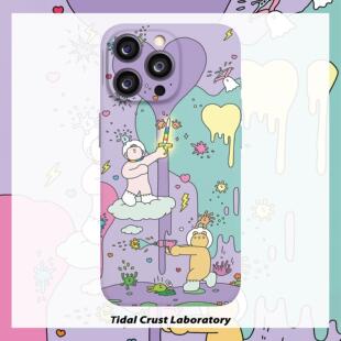 真我GT7PRO可爱插画11华为ins风荣耀200手机壳s19硬VIVOx100Ultra创意小米16菲林OPPOfindx8适用苹果16promax