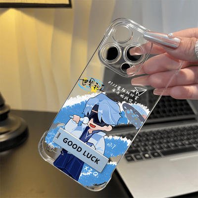 小米17ProMax适用卡通薛之谦苹果16超薄硬15PLUS高级感Nova12活力版周边13手机壳带支架findx9无边框iPhone14