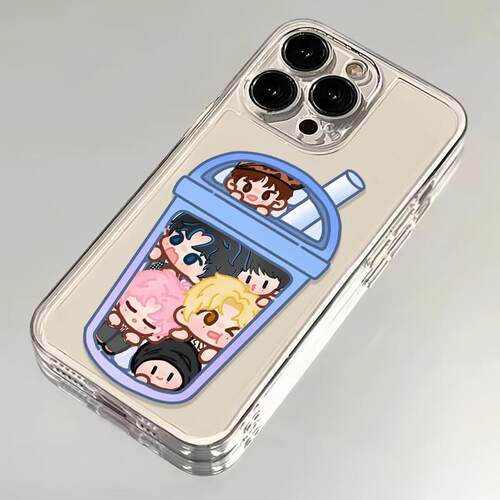 适用s60ins风适用iPhone15苹果12创意透明13ProMax软14PLUS手机壳梓渝奶茶卡通适用OPPORENO16适用红米NOTE17