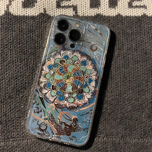 敦煌飞天NOVA13苹果12ProMax透明软荣耀300Ultra手机壳14Plus适用iPhone16E艺术小米15创意K80个性PURA70小众