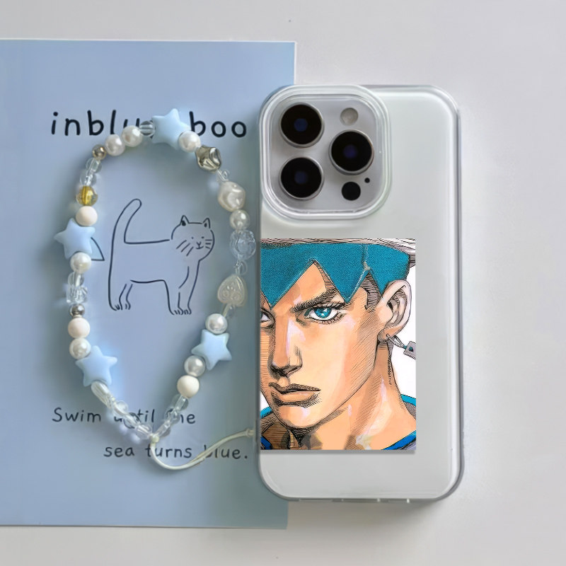 JOJO岸边露伴16ProMax小米14卡通苹果15plus手机壳带挂绳iPhone12适用硬大孔iQOO13创意华为Mate60rs非凡大师