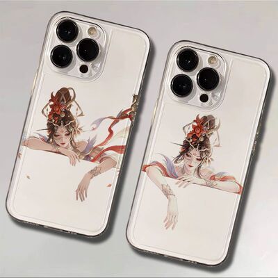 华为PURA90动漫iPhone13苹果17创意VIVOIQOO15透明12ProMax软OPPORENO14小众适用16PLUS手机壳貂蝉神骥聚万邦
