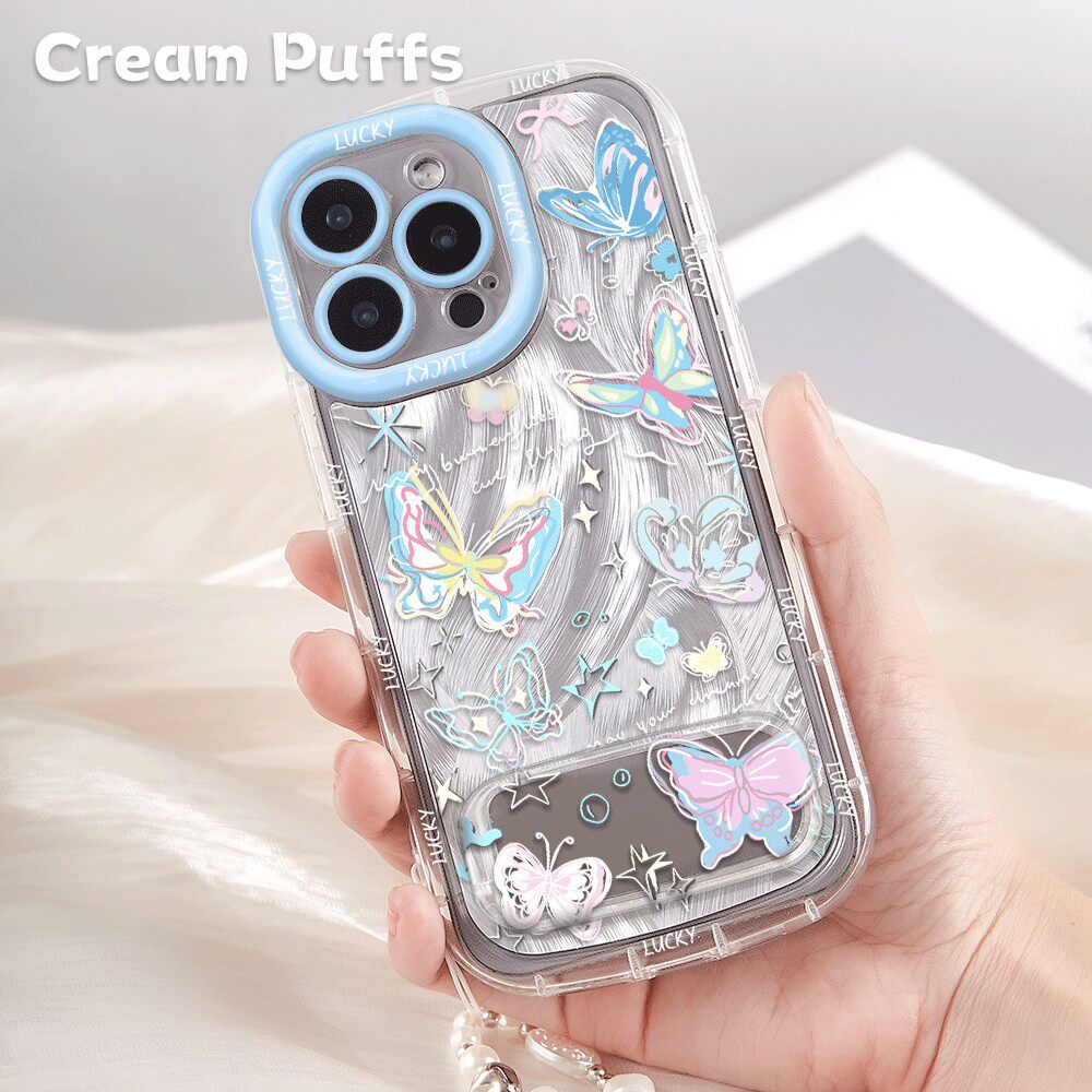 华为NOVA15ins风玫瑰iPhone17适用OPPOA6PRO荣耀x70带挂绳16plusins风手机壳12软苹果14镜子支架小众13ProMax