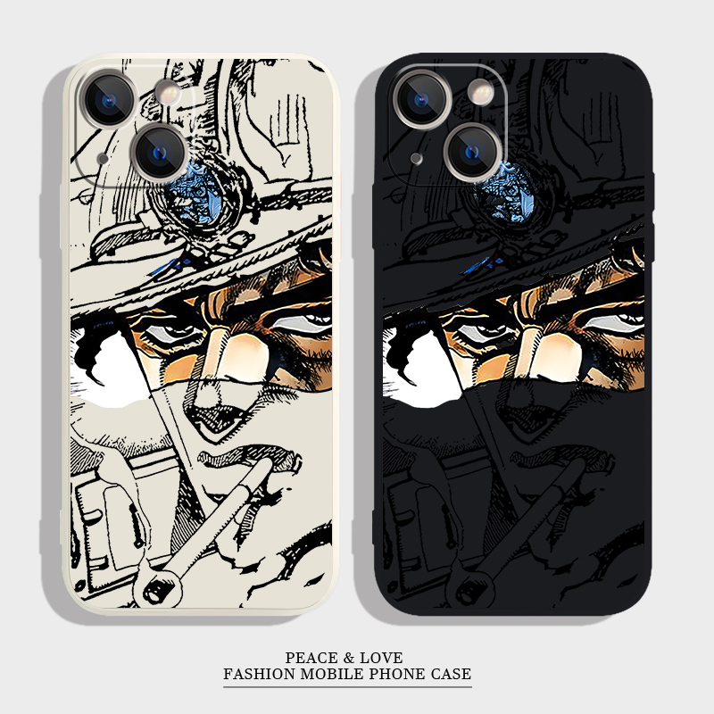 VIVOS30PROMINI香烟jojo奇妙冒险15plus适用iPhone1413卡通手机壳12ProMax软苹果1716e潮酷小米CIVI5PRO个性