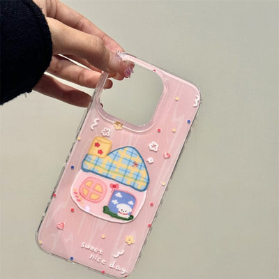 OPPOfindx8卡通小狗iPhone16手机壳s20苹果14promax适用小米15Ultra大孔13pro硬12可爱荣耀300情侣华为mate70