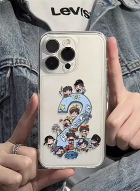 iPhone16适用华为NOVA14PRO可爱十个勤天OPPOFINDX8SPLUS苹果12透明软15ProMax创意IQOOZ9TURBO手机壳一加13T