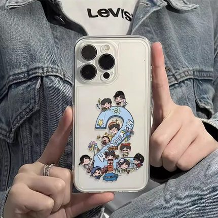 iPhone16适用华为NOVA14PRO可爱十个勤天OPPOFINDX8SPLUS苹果12透明软15ProMax创意IQOOZ9TURBO手机壳一加13T