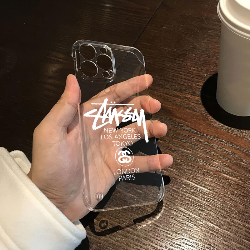 苹果16无边框适用15promax超薄iPhone14手机壳带支架13pro透明荣耀MAGIC6斯图西12硬红米k80高级感华为mate70