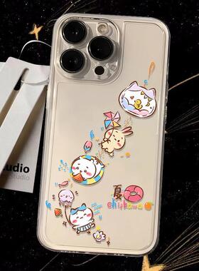 iPhone15苹果16适用ins风Nova12可爱13ProMax风铃吉伊小八手机壳红米NOTE14透明软OPPOFINDX8S卡通VIVOS30PRO