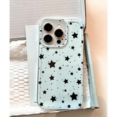 薄荷绿简约星星16promax华为Nova12活力版 iQOO13适用红米k70ultra小清新s19苹果14手机壳iPhone15透明软ins风