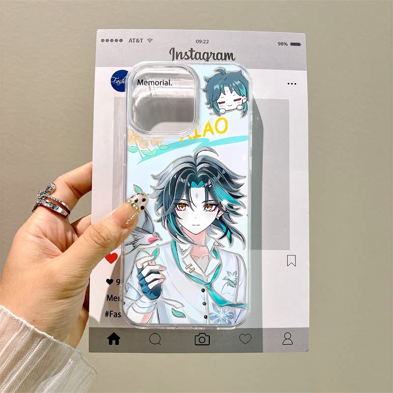 华为NOVA14ULTRA小众iPhone17pro适用13ProMax带挂绳红米note15手机壳硬苹果16plus大孔初春魈魈VIVOY37C动漫