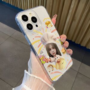 适用OPPORENO16小众适用iPhone13苹果12p创意透明15ProMax小众软14PLUS手机壳大厨袁一琦ins风适用红米NOTE17