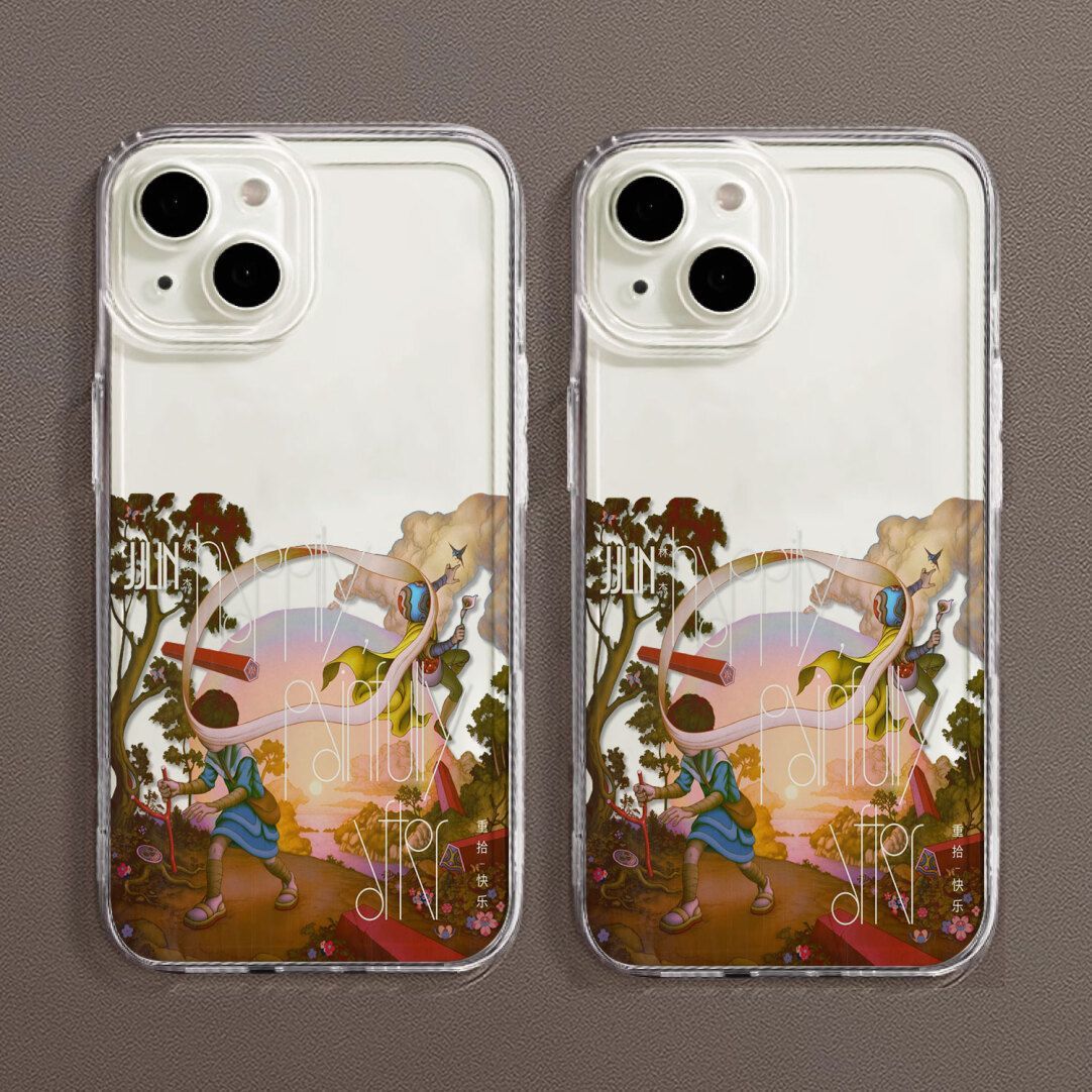 林俊杰歌辑封面iPhone16适用苹果12透明软OPPORENO14荣耀POWER创意15ProMax手机壳ins风OPPOFINDX8红米NOTE13