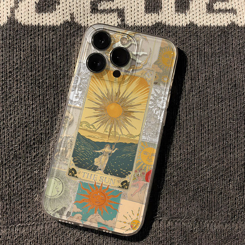 太阳女神16Plus透明软K80手机壳NOTE14苹果13ProMax适用iPhone12艺术小米15创意真我GT7Pro个性VIVOS20小众A3