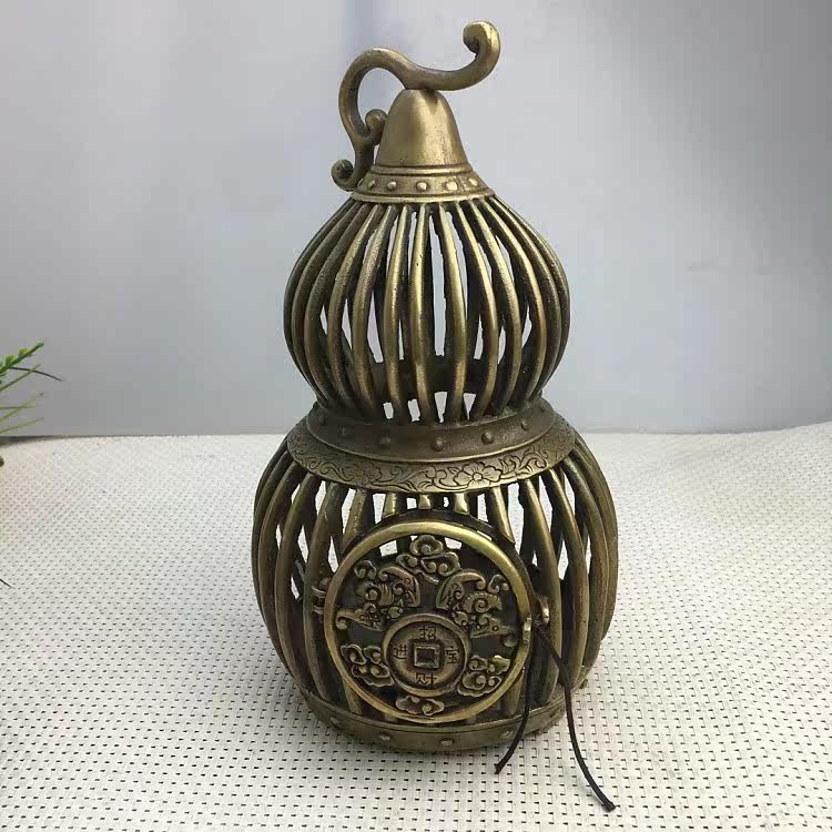 铜葫芦摆件 黄铜葫芦鸟笼客厅办公室家居工在类目 家居饰品, 摆件中 - 来自Buy2taobao.com提供专业的淘宝代购服务