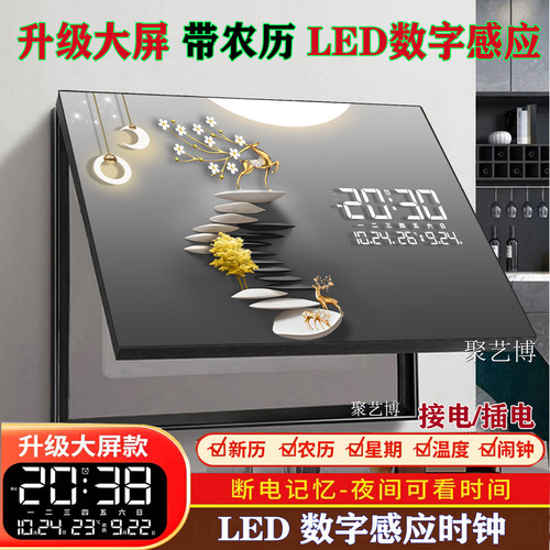 2025电表箱装饰画LED数字时钟