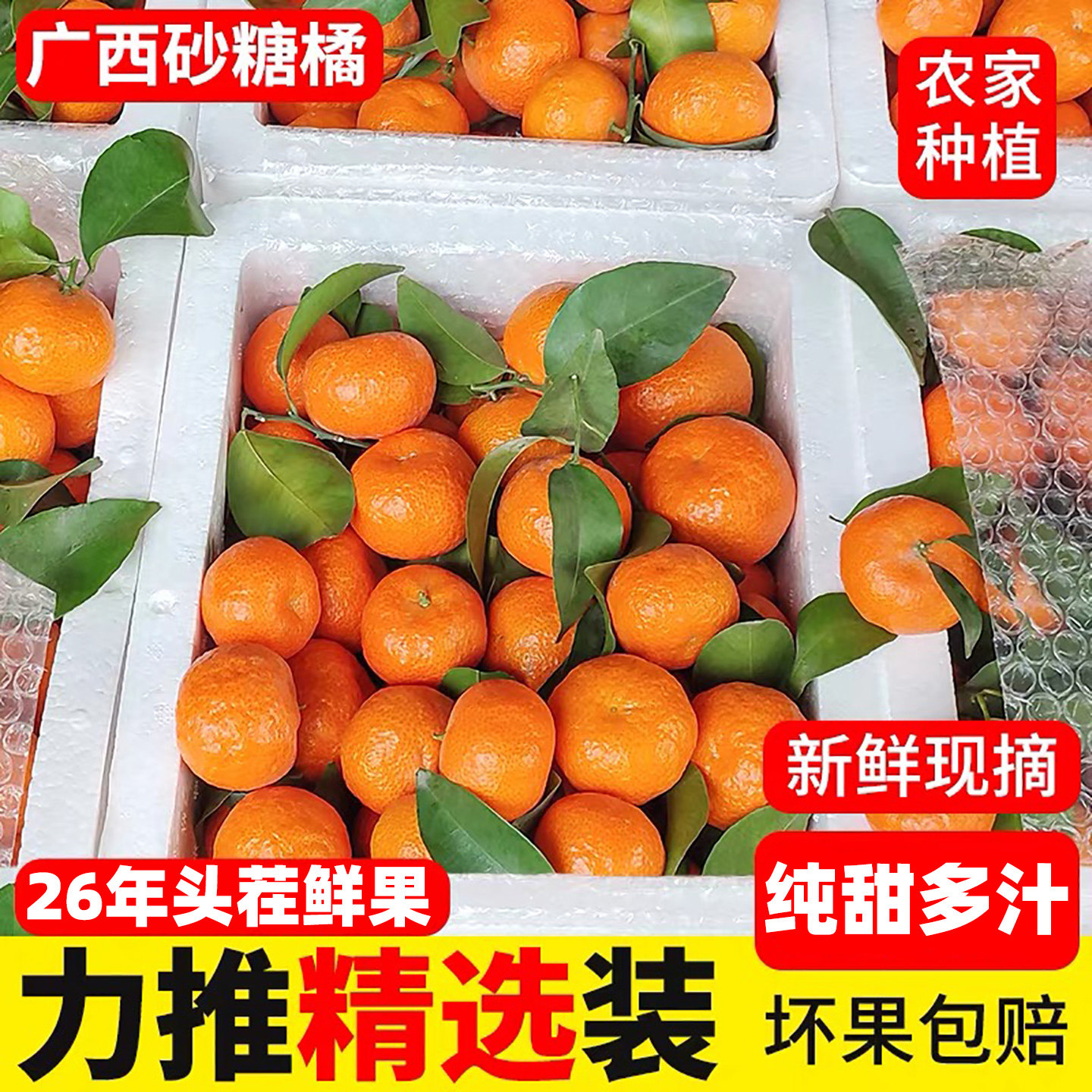 正宗砂糖橘冰糖桔蜜橘孕妇水果5斤蜜桔沙糖蜜橘新鲜水果整箱新鲜