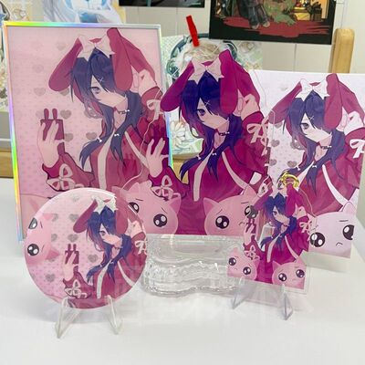 【幕醒森林】主播女孩重度依赖周边 糖糖 超天酱吧唧徽章挂件立牌