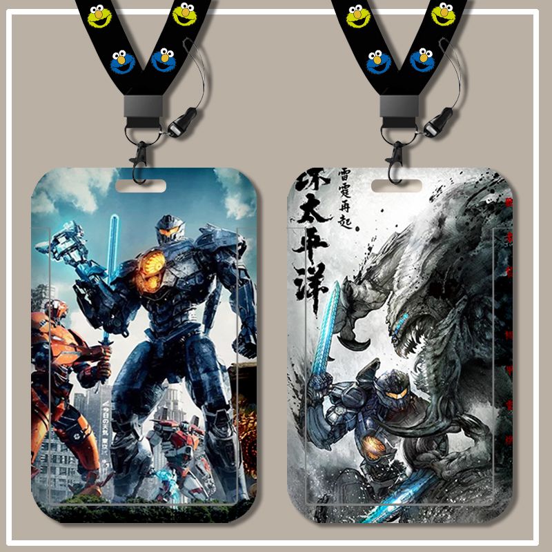 环太平洋机甲卡套学生饭卡校园卡身份证地铁公交卡保护套挂绳挂脖